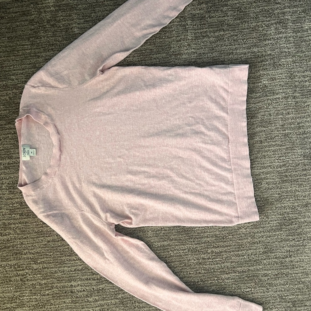J. Crew Soft Pink Knit Sweater